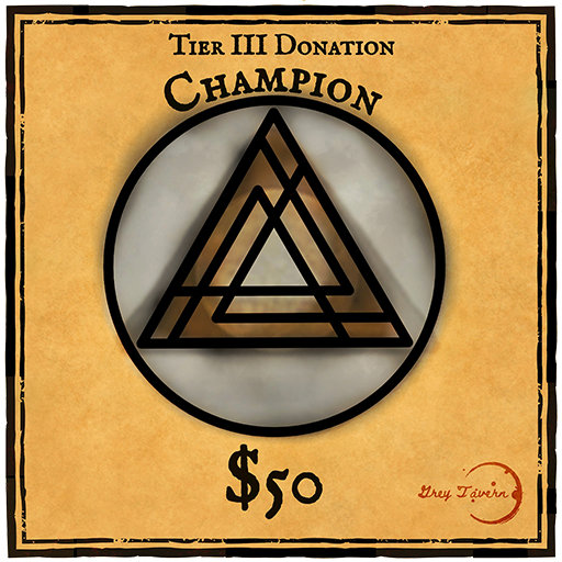 Tier 3 Donation: Champion