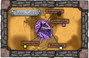 Hatchling: Drake | Interior: Poisonous Purple | Exterior: Aquamarine