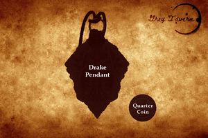 Copper Drake Scale Pendant