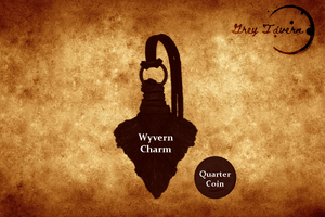 Balefire Wyvern Scale Charm