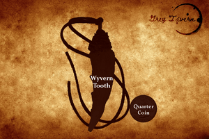 Dark-Fey Wyvern Tooth Pendant